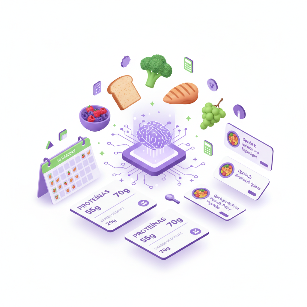 IA generando planes de comida